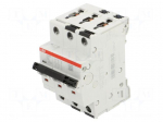 Circuit breaker | 415VAC | Inom: 2A | Poles: 3 | for DIN rail mounting
