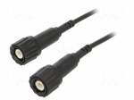 Test lead | 3A | BNC plug,both sides | Urated: 500V | Len: 1m | black