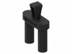 Adapter | black | 36A | Type: insulated | 38.3mm | 1kV