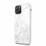 Back panel cover Guess Apple iPhone 12/12 Pro PC/TPU Marble Cover White