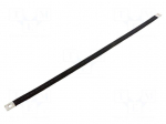 Braids | insulated earthing tape | W: 16mm | 16mm2 | &Oslash;1: 9mm | &Oslash;2: 9mm