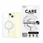 Back panel cover Panzer Glass  CARE by PanzerGlass Kickstand Case MagSafe for iPhone 15 Plus - silver