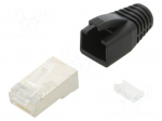 Connector: RJ45 | plug | PIN: 8 | Cat: 6 | shielded,with strain relief