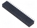 Connector: pin strips | socket | female | PIN: 36 | straight | THT | 2x18