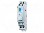 Contactor: 2-pole installation | 25A | 24VAC,24VDC | NC + NO | IP20