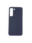 Back panel cover Evelatus Samsung Galaxy S22 Premium Magsafe Soft Touch Silicone Case New Function Navy Blue