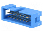Connector: IDC | socket | male | PIN: 14 | straight | THT | 2.54mm | 2x7