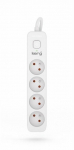 KERG power strip with switch 4 sockets 1.5m-10A