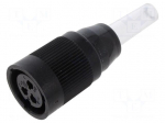 Connector: circular | 690 | 250V | 10A | PIN: 3 | plug | female | soldering