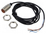 Sensor: photoelectric | straight | Range: 0&divide;500mm | PNP | 100mA | brass