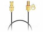 Cable | SMA male,SMA female | black | straight,with o-ring seal