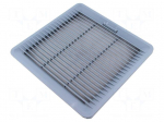 Ventilation grille | Cutout: 177x177mm | IP54 | grey | UL94V-0