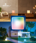 LED RGBW ĀRA IEK&Scaron;TELPU GAISMEKLIS KUBS 30x30CM AR PULTI