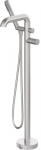 Freestanding bath mixer with shower set