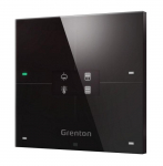 Grenton smart panel / 4 touch fields / OLED display / Wi-Fi / black glass front
