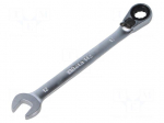 Wrench: combination spanner | rattle | 12mm | L: 174mm