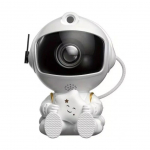 LED Spotlight HQ LED 3D Sitting Astronout 360 degree Rotate Head Star Sky & Nebula projector with Remote White