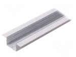 Profiles for LED modules | recessed | white | L: 1m | aluminium