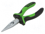 Pliers | cutting,half-rounded nose | 160mm