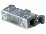 Contact block, microswitch | 22mm | front fixing | Contacts: NO