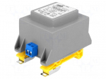 Transformer: encapsulated | 25VA | 230VAC | 15V | 1.67A | Mounting: DIN