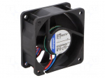 Fan: DC | axial | 60x60x25mm | 42m3/h | 35dBA | slide bearing | Len: 0.31m
