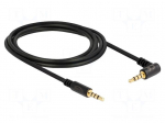 Cable | Jack 3,5mm 4pin plug,Jack 3.5mm 4pin angled plug | 2m