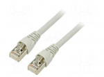Patch cord | S/FTP | Cat 6a | RJ45 plug,RJ45 down angled plug | Cu