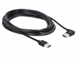 Cable | USB 2.0 | gold-plated | 5m | black | 22AWG,26AWG | 480Mbps