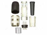 Connector: M16 | plug | male | PIN: 7 | 5A | 100V | C091A | soldering | IP40