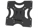 Holder | for wall mounting | 37kg | 37" | black | Dim: 220x220x18mm