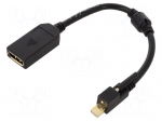 Adapter | DisplayPort socket,mini DisplayPort plug | Len: 0.25m