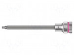 Socket: hex key-bit | inch,Hex Plus | HEX 1/8" | 3/8" | 107mm | Zyklop