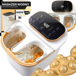 Isikliku hoolduse tooted // Personal hygiene products // Masażer do st&oacute;p wodny hydromasażer n&oacute;g podgrzewany głowice rolki lcd 500w er1111