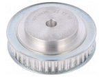 Belt pulley | T5 | W: 10mm | whell width: 21mm | &Oslash;: 62.85mm | aluminium
