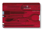 Multitool Victorinox Swiss Card Classic - transparent red