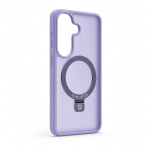 Back panel cover Evelatus Samsung Galaxy S26 Shield Case With MagSafe & Stand Matte Ring Lavender Purple