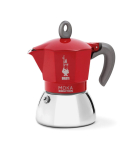 Bialetti Moka Induktion, Rot, Espressokocher f&uuml;r 4 Tassen