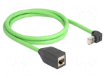 Extender Ethernet | SF/UTP | Cat 6a | Cu | 1m | PUR | green | 26AWG