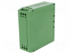 Enclosure: for DIN rail mounting | polyamide | green