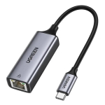 Ugreen CR199 USB-C uz RJ45 tīkla adapteris pelēks