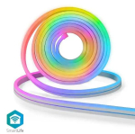 Viedās led lentes komplekts, IR pults un savienojams ar Wi-Fi, 24V, 32W, 5m, 192lm/m, RGB, mitrumizturīgs IP65, Nedis Smart Life