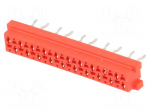 Micro-MaTch | socket | female | PIN: 20 | THT | on PCBs | Layout: 2x10