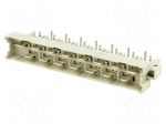 Socket | DIN 41612 | type H | male | PIN: 15 | d+z | THT | angled 90&deg;