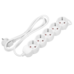 T&ouml;&ouml;riistad ja m&otilde;&otilde;teseadmed // Uued tooted t&ouml;&ouml;riistade, tarvikute kategoorias // Przedłużacz 5-krotny 2P+Z (Schuko), 1,5m H05VV-F 3x1,0mm-, Imax=10A, biały