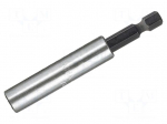 Holders for screwdriver bits | Socket: 1/4" | Overall len: 58mm