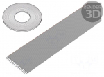 Wire: ribbon | 1.27mm | stranded | Cu | 20x26AWG | unshielded | PVC | grey