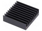 Heatsink: extruded | grilled | BGA | black | L: 31mm | W: 31mm | H: 9.5mm
