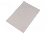 Heat transfer pad: silicone rubber | L: 220mm | W: 150mm | Thk: 0.23mm