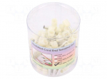 Kit: bootlace ferrules | insulated | 10mm2 | 18mm | Colour: ivory